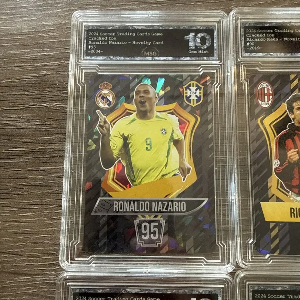 Ronaldo Nazario, Ricardo Kaka, Pele & Neymar Jr. 2024 Soccer TCG Graded 10